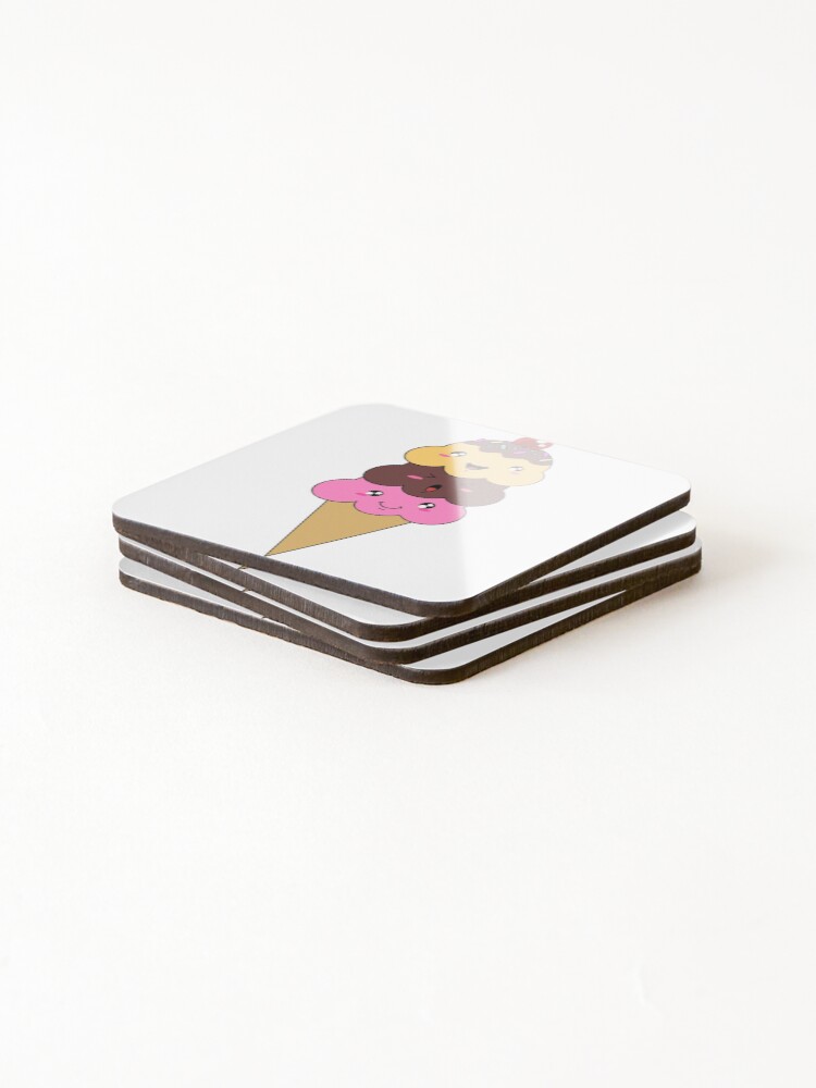 Thumbnail 4 of 5, Coasters (Set of 4), Ice Cream designed and sold by lacy2313.