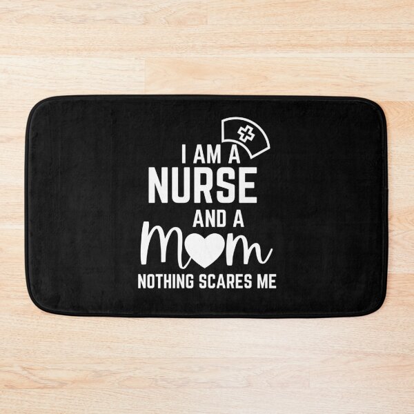Item preview, I Am A Nurse And A Mom Nothing Scares Me, Nurse, RN , Mom , Nurse Gifts, Mother , Mommy , Mom Nurse Protest,Laptop Skins, scraf, mobile cases, face masks designed and sold by kenganalashish.