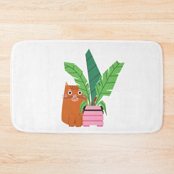 Item preview, Peeping Cat with House Plant  designed and sold by BohoMoon.