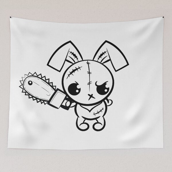 Item preview, Grumpy Voodoo Bunny Cute Monster designed and sold by ProjectX23.