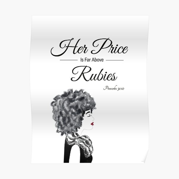 Her Price Above Rubies (AA Woman) Poster