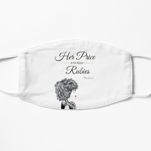 Her Price Above Rubies (AA Woman) Flat Mask