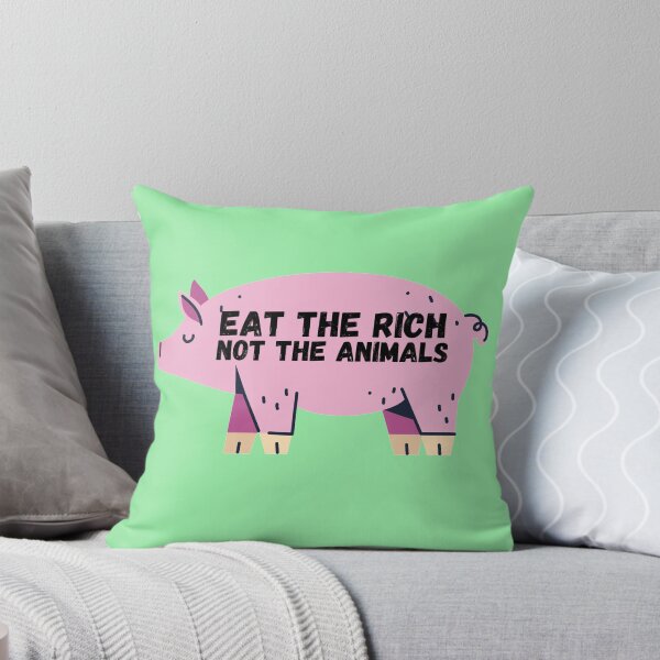 Item preview, Eat the Rich, Not The Animals - Veganuary designed and sold by DesignsBySaxton.