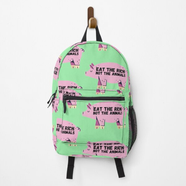 Item preview, Eat the Rich, Not The Animals - Veganuary designed and sold by DesignsBySaxton.