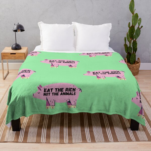Item preview, Eat the Rich, Not The Animals - Veganuary designed and sold by DesignsBySaxton.