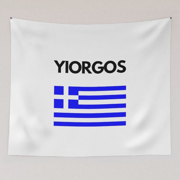 Item preview, Yiorgos Greek Name with Greek Flag Design designed and sold by TheGreekGuy.