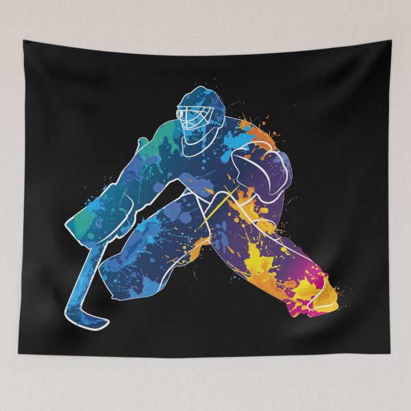 Item preview, Ice Hockey Goalie Abstract Color Splash Design designed and sold by KL14.