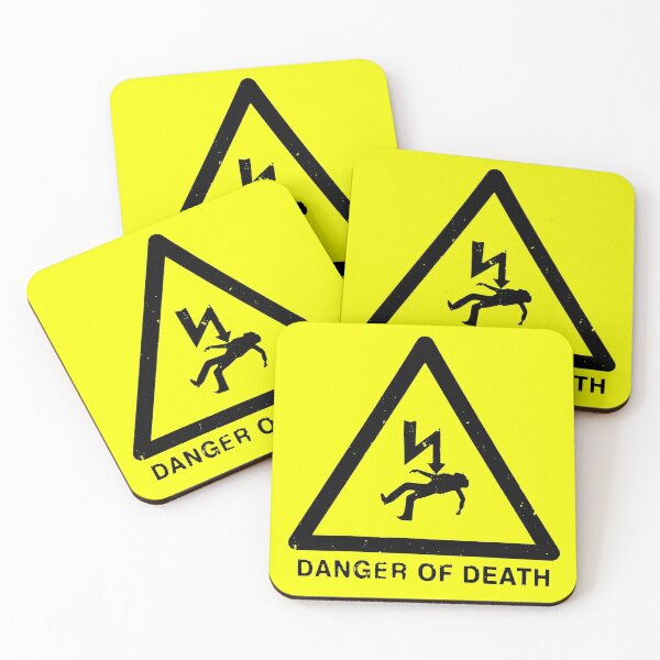 Item preview, Distressed Danger of Death Extreme Warning Label designed and sold by Ukemonkey.