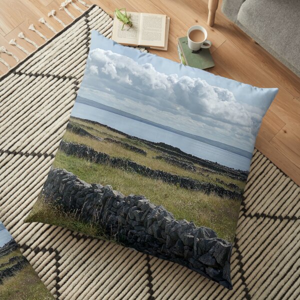 Ireland Inis Oirr in summer Floor Pillow