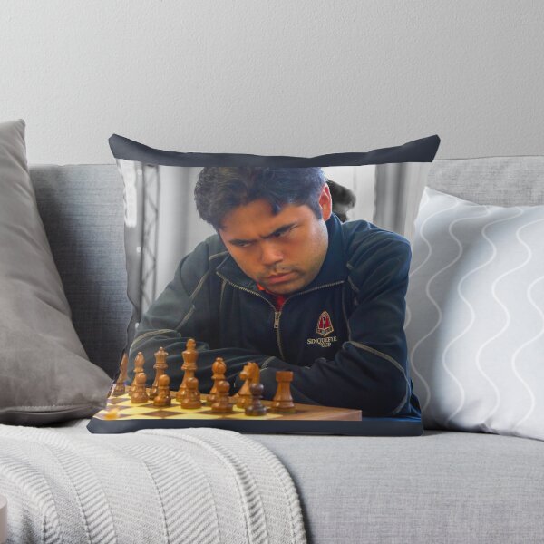 Hikaru nakamura playing chess. anime style