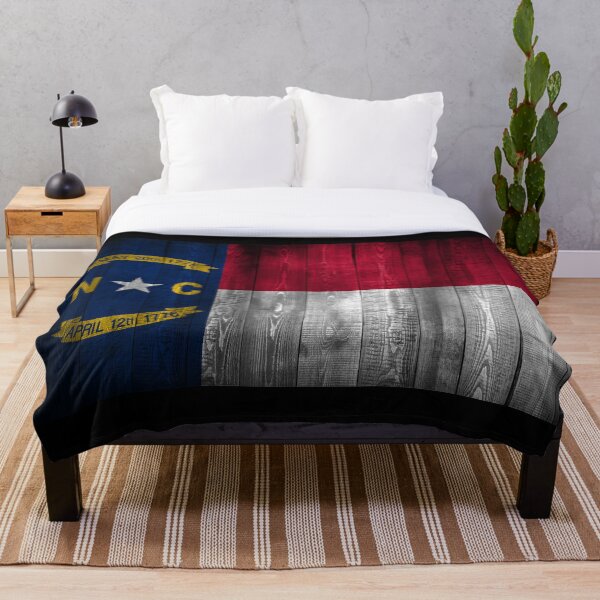 Item preview, North Carolina State Flag Wood Look by Merch Creation Studio designed and sold by MerchCStudio.