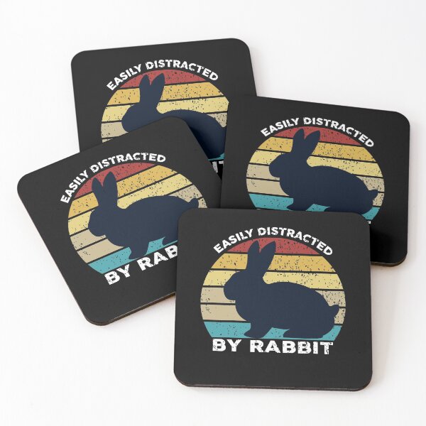 Item preview, Easily Distracted By Rabbit  passionate colorful designed and sold by Joxxio.
