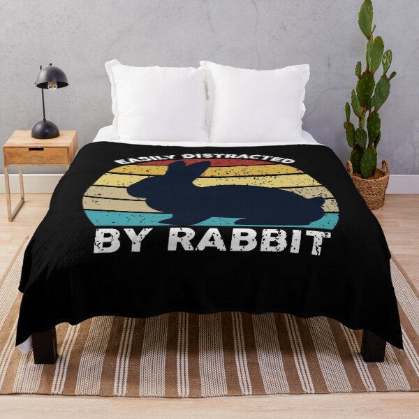 Item preview, Easily Distracted By Rabbit passionate colorful designed and sold by Joxxio.