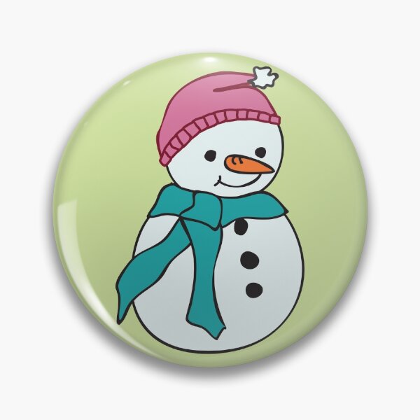 Item preview, Snowman in pink hat designed and sold by Meg M Studio.