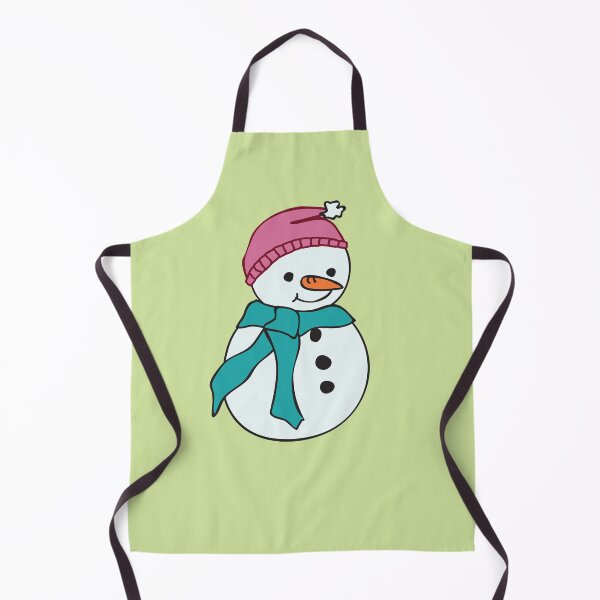 Item preview, Snowman in pink hat designed and sold by Meg M Studio.