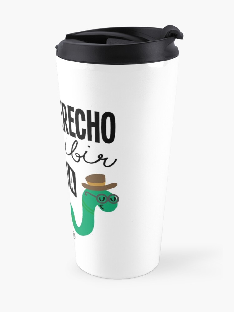Vista alternativa de Taza de viaje Tengo derecho a escribir mierda