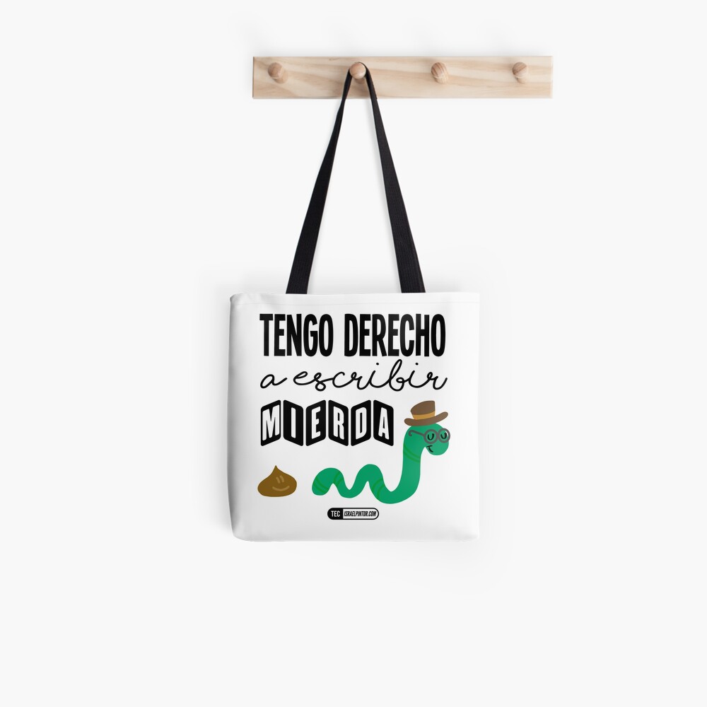 Tengo derecho a escribir mierda Bolsa de tela