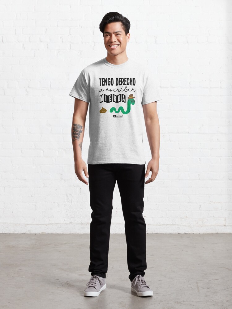 Vista alternativa de Camiseta clásica Tengo derecho a escribir mierda