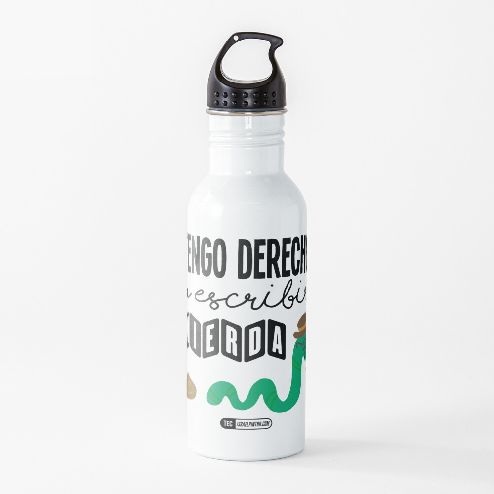 Tengo derecho a escribir mierda Botella de agua