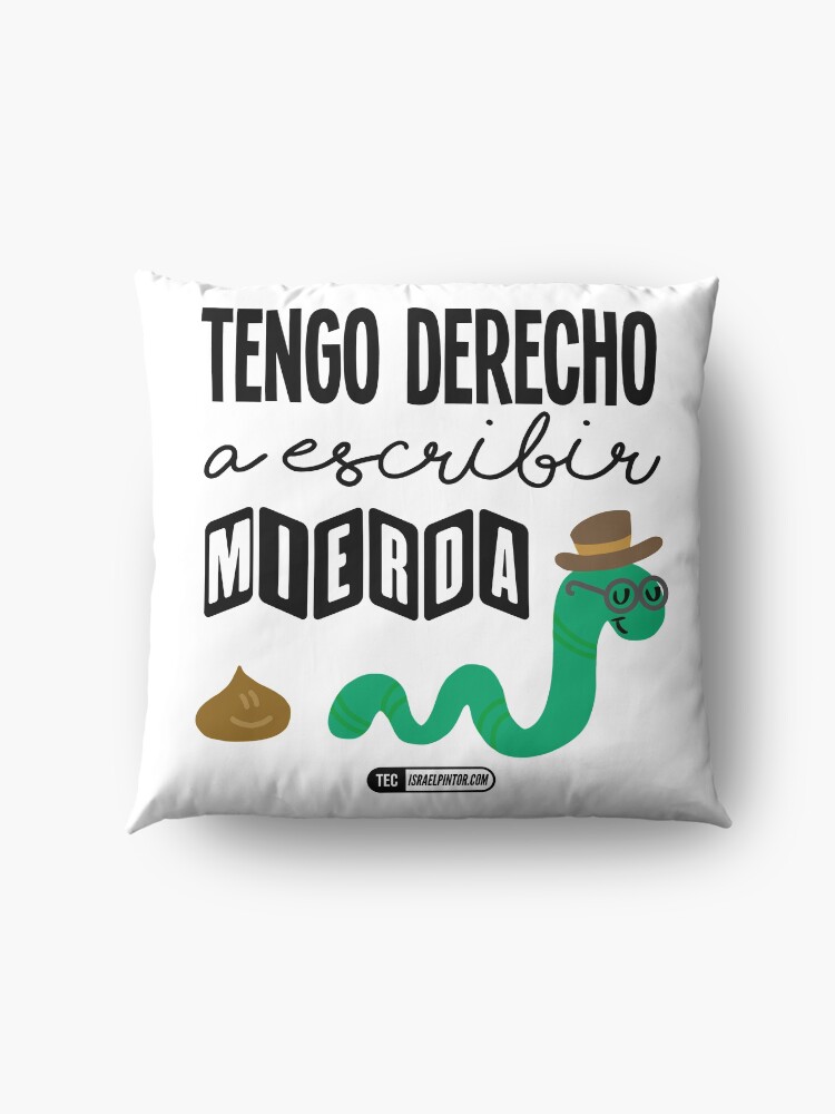 Vista alternativa de Cojines de suelo Tengo derecho a escribir mierda