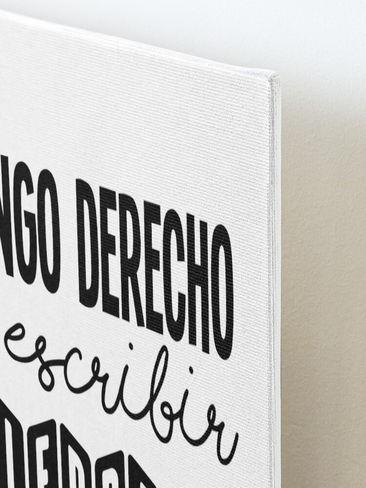 Vista alternativa de Lámina montada Tengo derecho a escribir mierda