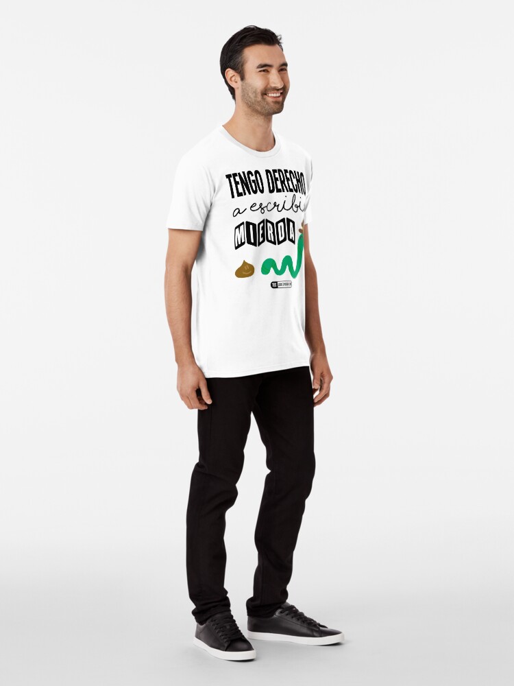 Vista alternativa de Camiseta premium Tengo derecho a escribir mierda