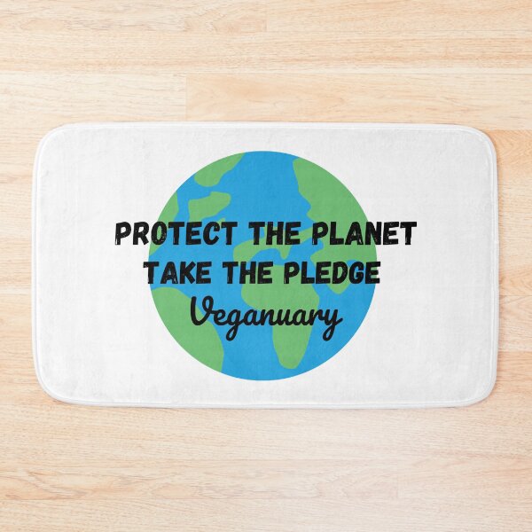 Item preview, Protect The Planet, Take The Pledge - Veganuary designed and sold by DesignsBySaxton.