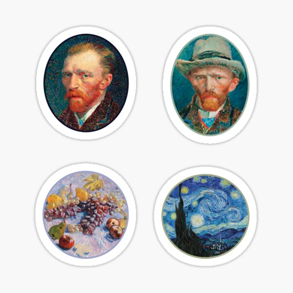 Item preview, Vincent Van Gogh Variety Sticker Pack designed and sold by crimsontreasure.
