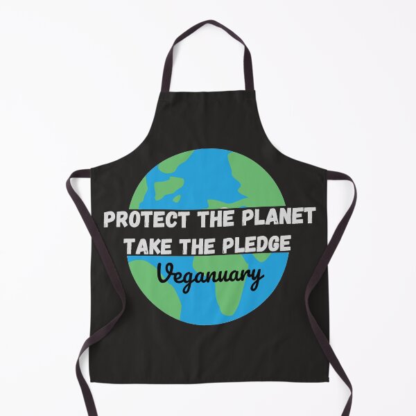 Item preview, Protect The Planet, Take The Pledge - Veganuary White text designed and sold by DesignsBySaxton.