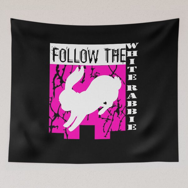 Item preview, Follow The White Rabbie passionate cool colorful designed and sold by Joxxio.