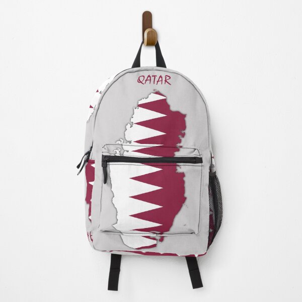 Item preview, Qatar map with national flag, qatar Flag inside Map of qatar designed and sold by mashmosh.