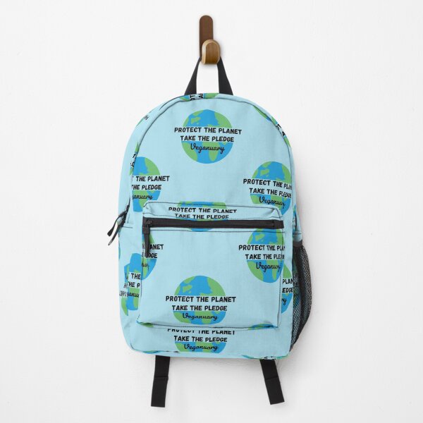 Item preview, Protect The Planet, Take The Pledge split - Veganuary  designed and sold by DesignsBySaxton.