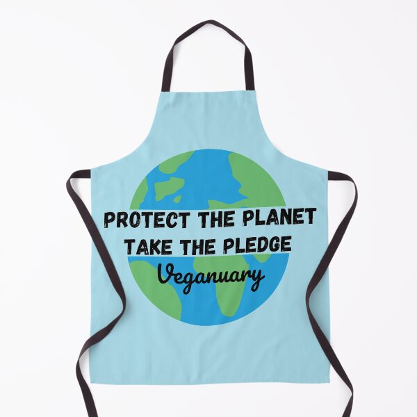 Item preview, Protect The Planet, Take The Pledge split - Veganuary  designed and sold by DesignsBySaxton.