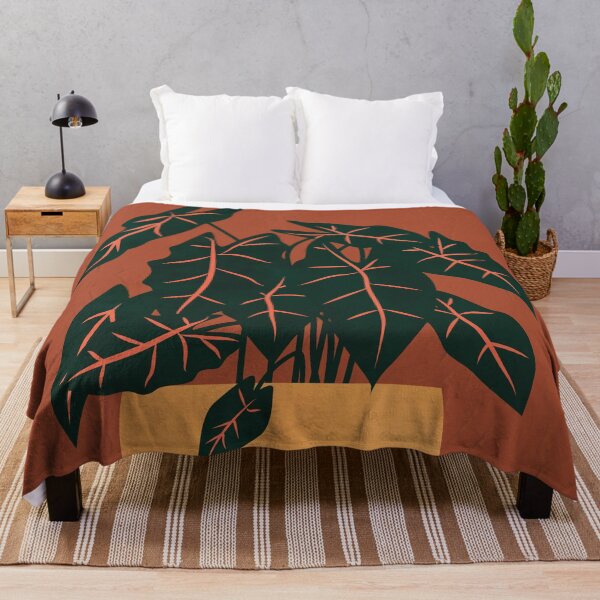 Artikelvorschau, Alocasia, Botanical, Boho, Terrakotta, Wandkunstdruck entworfen und verkauft von technicolorable_art.