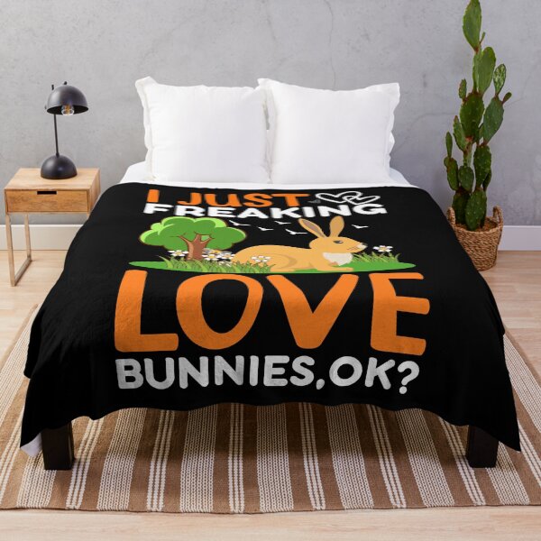 Item preview, I Just Freaking Love Bunnies Ok? passionate funny designed and sold by Joxxio.