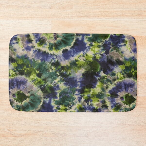 Item preview, Batik Floreal blue & green pattern  designed and sold by jwebmarket.