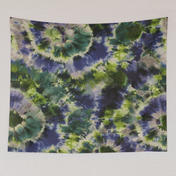 Item preview, Batik Floreal blue & green pattern  designed and sold by jwebmarket.