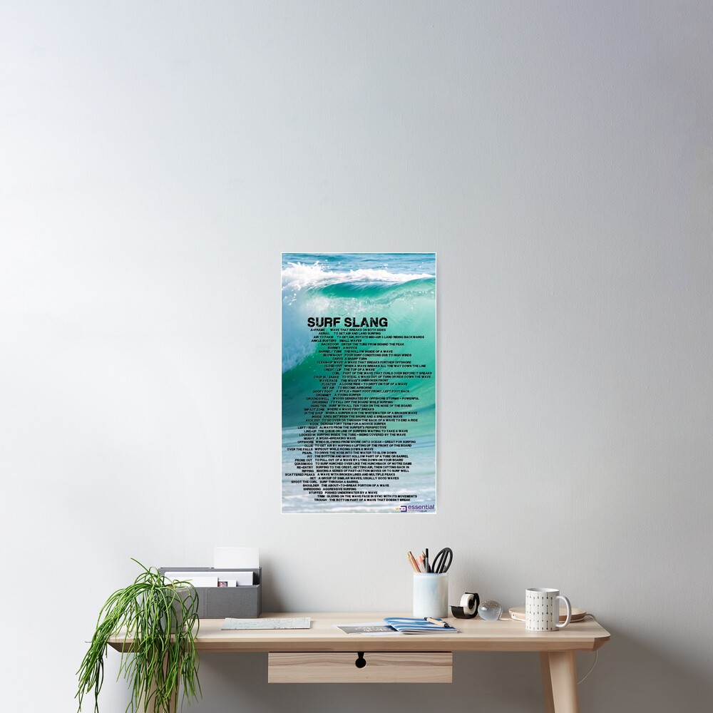 "Surf Slang" Poster for Sale by leonleo Redbubble
