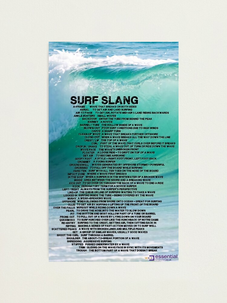 surf lingo for cool