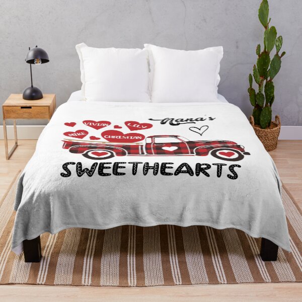 Item preview, Nana's Sweethearts Cute Grandma Sweetheart Plaid Truck Grandchildren Red Valentine designed and sold by clothesy7.