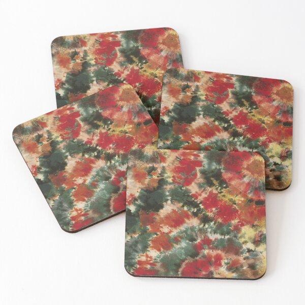 Item preview, Batik Floreal dark green,red & orange pattern  designed and sold by jwebmarket.