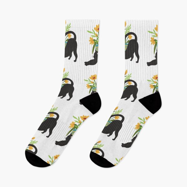 Item preview, My Lazy Black Cat with Yellow Sunflowers designed and sold by BohoMoon.