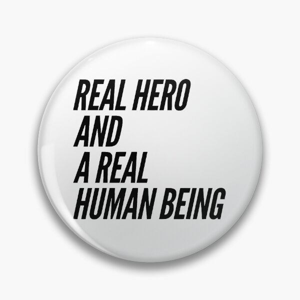 Item preview, Real Hero and A Real Human Being - Cool Sticker designed and sold by joejiing.