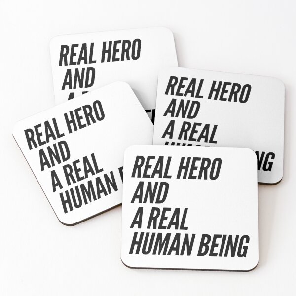 Item preview, Real Hero and A Real Human Being - Cool Sticker designed and sold by joejiing.
