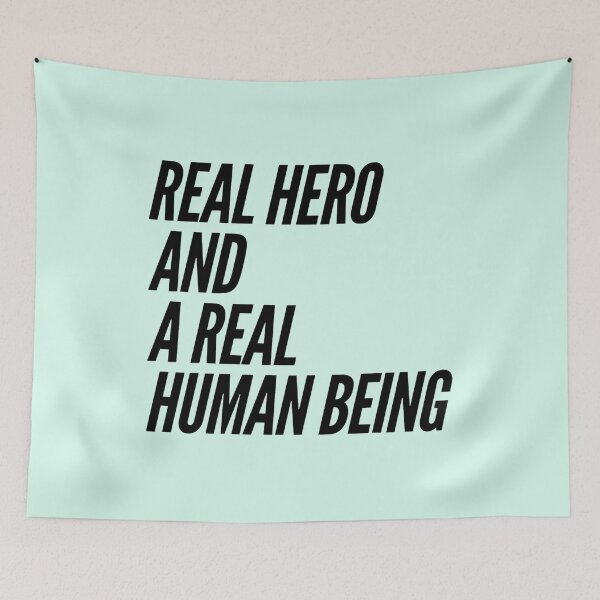 Item preview, Real Hero and A Real Human Being - Cool Sticker designed and sold by joejiing.