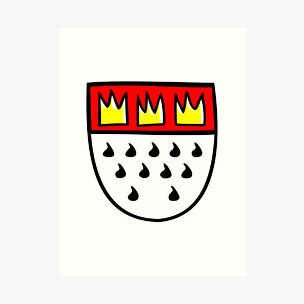 &ldquo;Kölner Wappen - Stadtwappen von Köln&rdquo; Art Print by theshirtshops