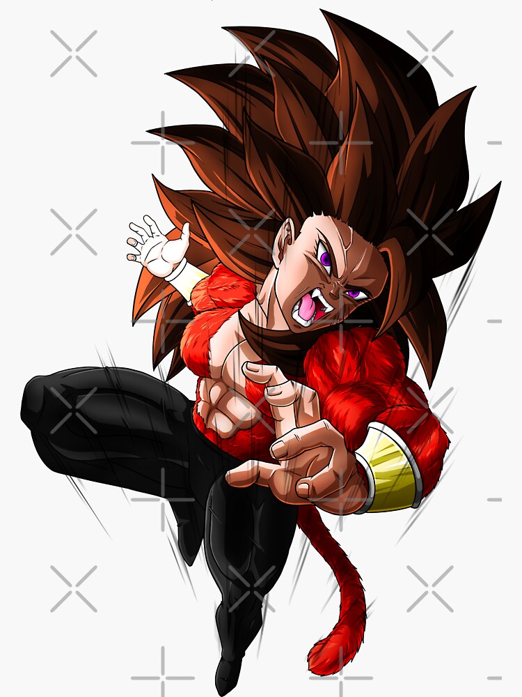 My OC Kala in her Ssj5 Form no Background | Sticker