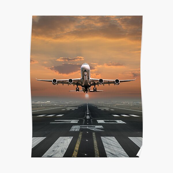Airplane Takeoff Poster