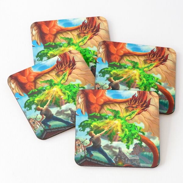 Item preview, Acid Spitting Wyvern Rooftop Dragon Mage Battle designed and sold by Andrew Gaia.
