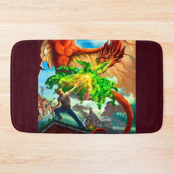 Item preview, Acid Spitting Wyvern Rooftop Dragon Mage Battle designed and sold by Andrew Gaia.